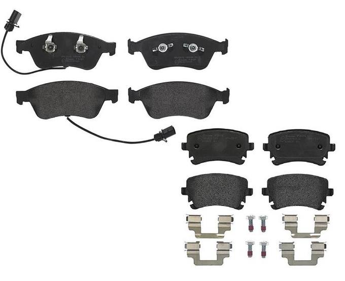 Audi Brembo Brake Kit - Pads Front and Rear (Low-Met) 8E0698451P - Brembo 1558194KIT